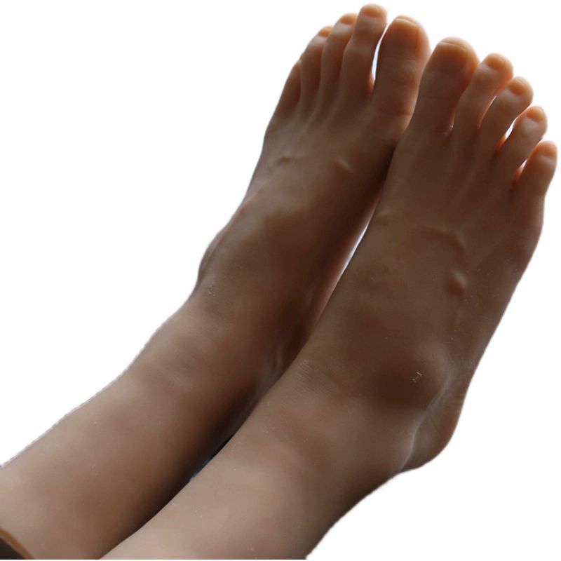 발 촬영 소품 풋모델 마네킹 여성 발가락 모형 지골 뼈없는 구조 전시용 도구 - 상품 이미지