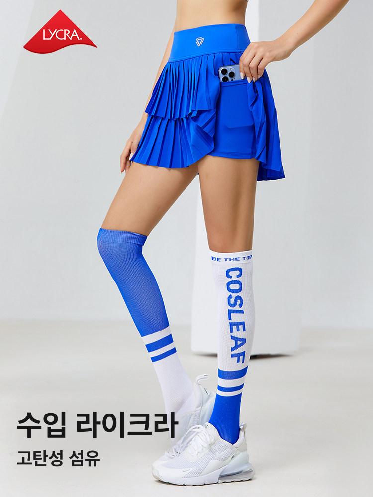 테니스 스커트 여름 플레어 플리츠 여자 속바지 치마바지 - 상세 이미지 4