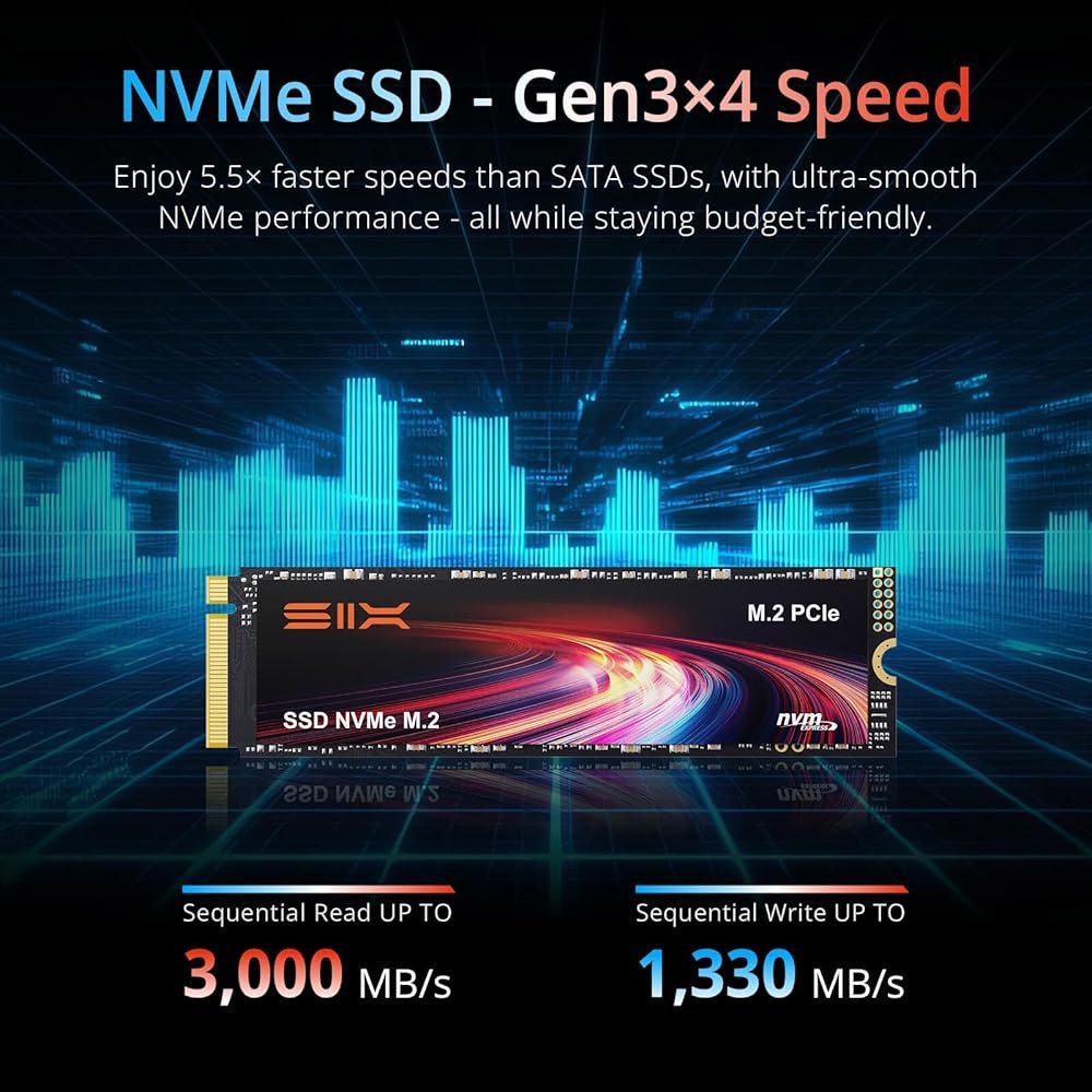 X4000 512G M.2 SSD PCIe Gen3x4 NVME 솔리드 스테이트 드라이브 6개 - 최대 3000MB/s 읽기, 1300MB/s 쓰기 256 GB X4000 PRO - 상세 이미지 3