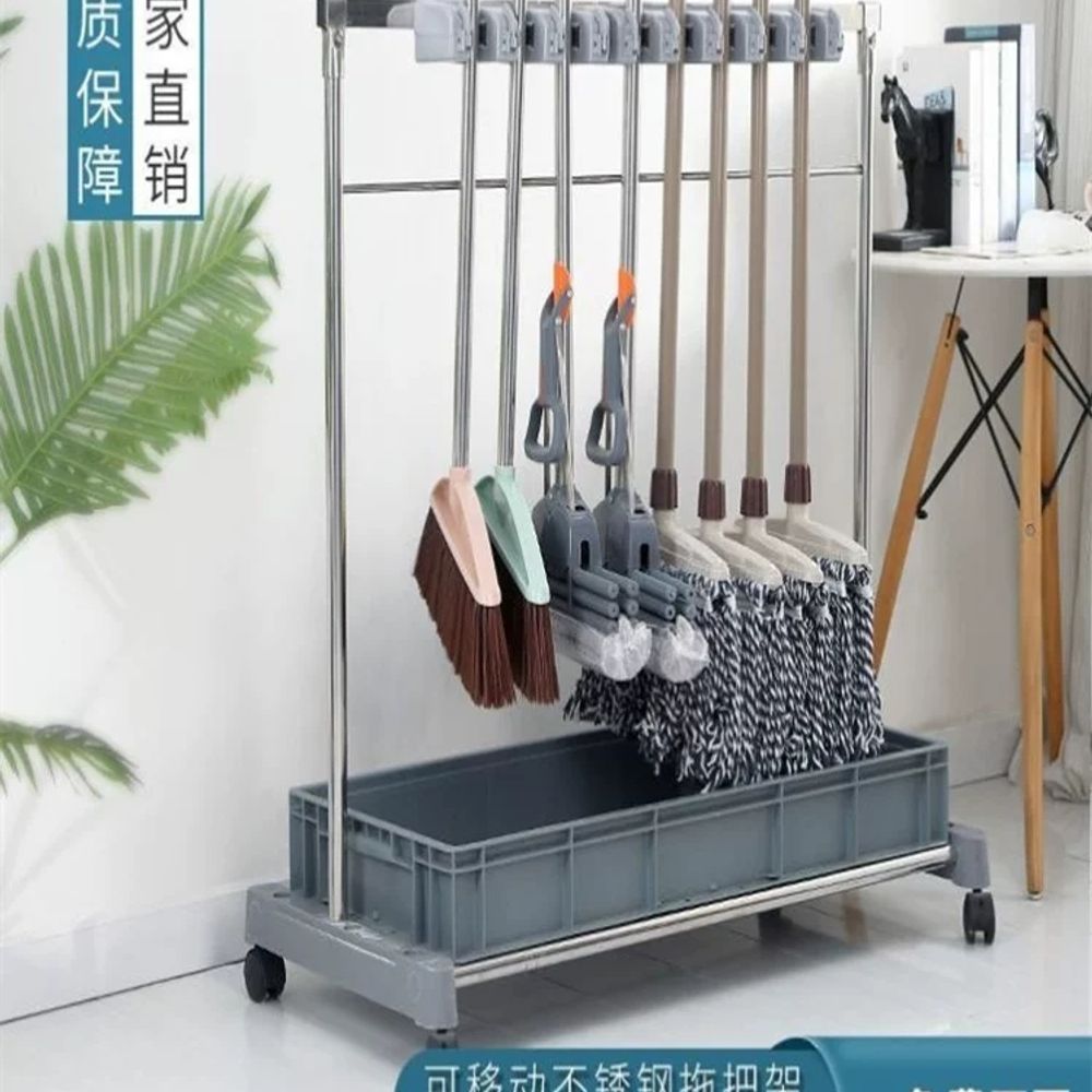 물걸레 건조대 밀대 후크 욕실 행거 걸기 정돈 청소용품 업소용 바닥 높낮이 극세사 - 상세 이미지 3