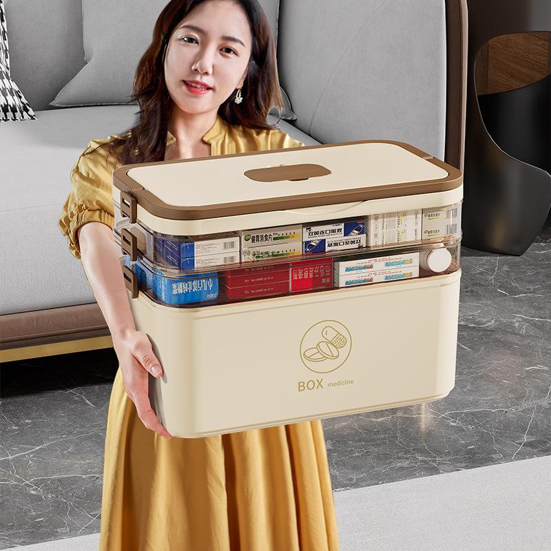 응급약품 약품보관함 다층수납함 서랍형 가정용응급처치함 응급상자 비상약 약보관함 - 상세 이미지 3