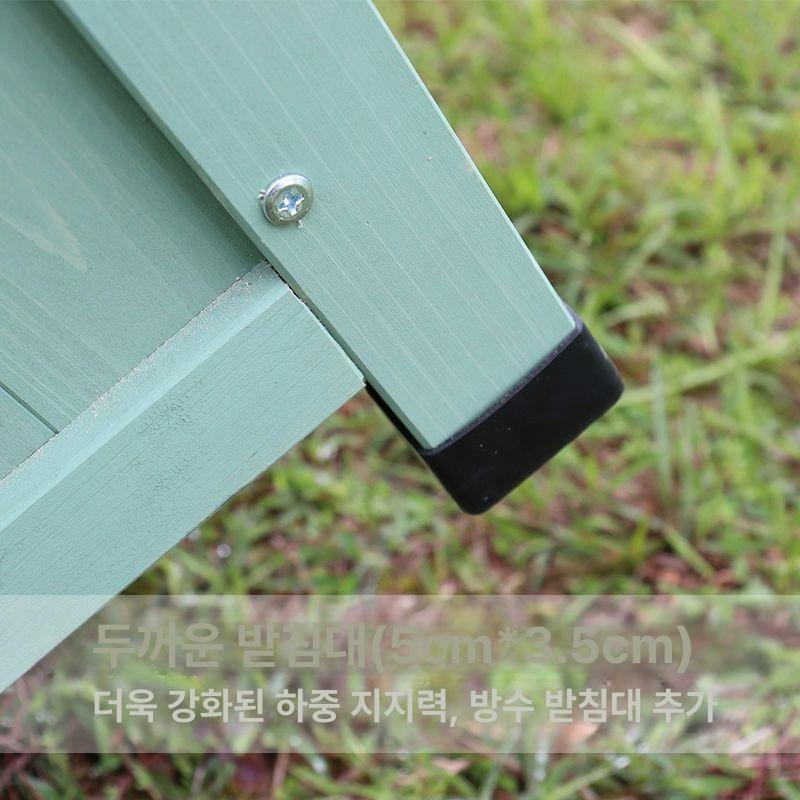 야외수납벤치 원목정원가구 발코니테라스 실외보관함 좌식의자 마당인테리어 - 상세 이미지 3