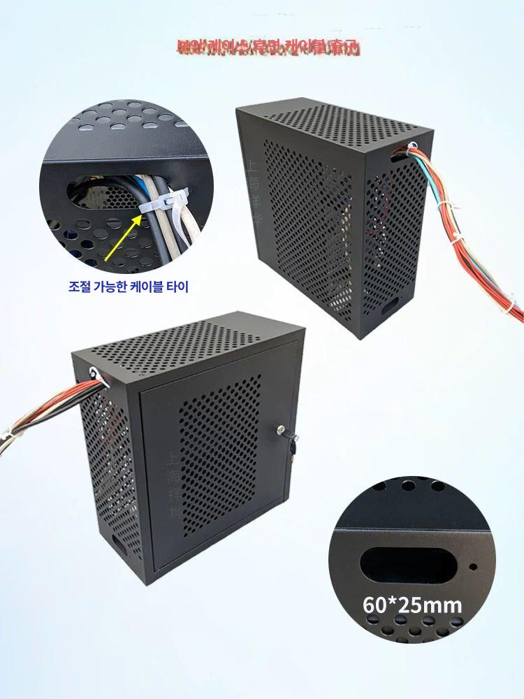 컴퓨터 본체 보관함 철제 대형 트레이 홀더 잠금함 수납함 캐비닛 수납장 데스크탑 사무실 - 상세 이미지 3