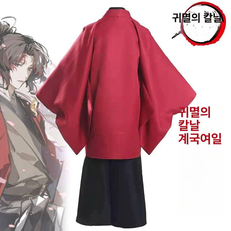 기모노 전통복식 코스프레 의상 풀세트 가발 포함 무대공연 축제 파티 이벤트룩 드레스 - 상세 이미지 3
