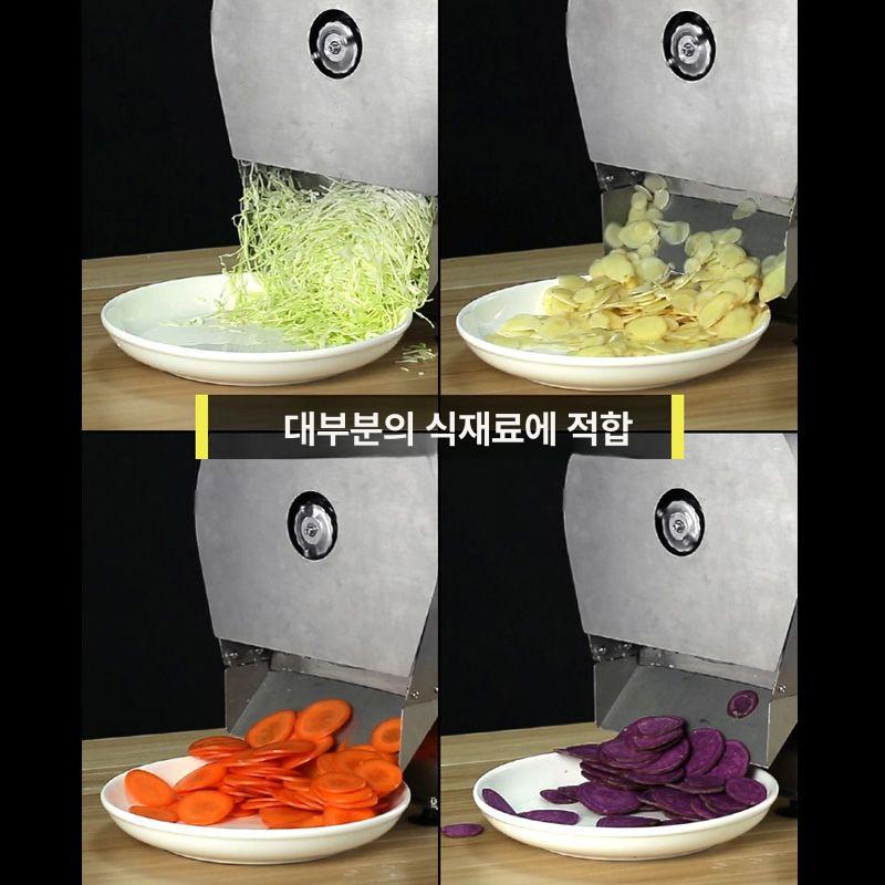 업소용 채소절단기 다목적 전동 야채커터 무채썰기 자동 급식소 상업용 - 상세 이미지 2