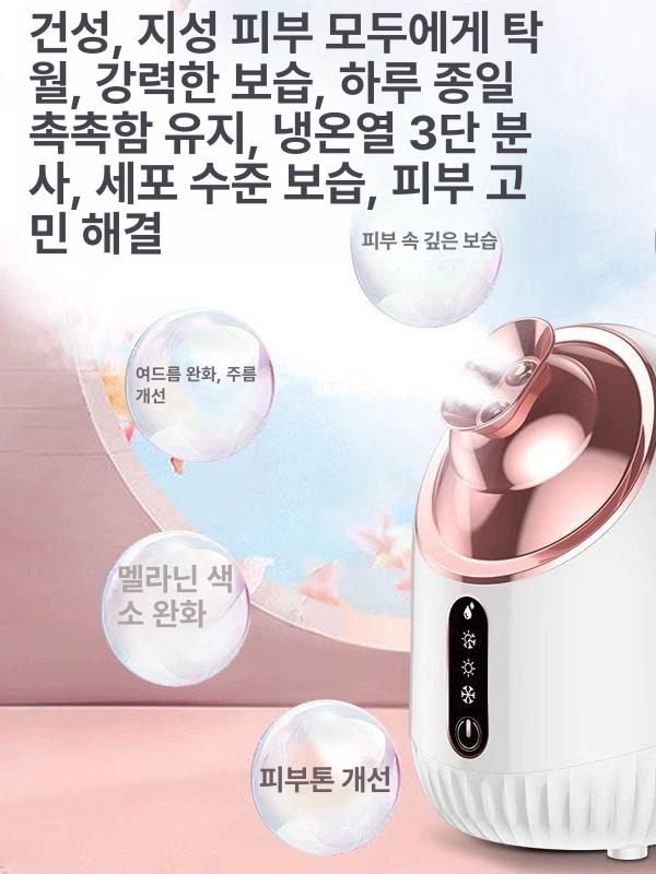 보습 스팀기 얼굴 모발 페이셜 모공 듀얼 스티머 페이스 미스트 분무 미용기 분사기 - 상세 이미지 3