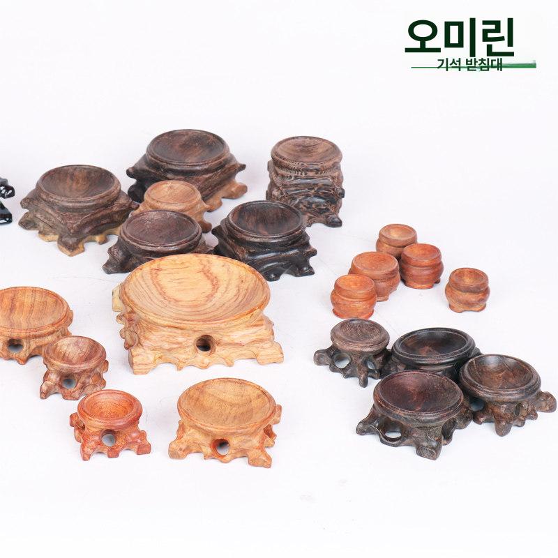 목재 좌대 받침대 옻칠 마감 미니 진열용 불상 화분 책장 소품 전시 나무 스탠드 - 상세 이미지 4