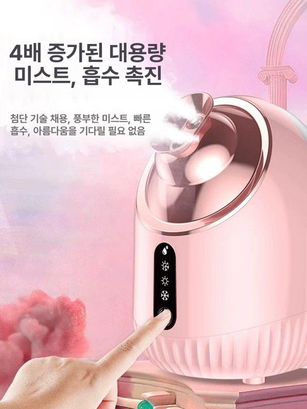 보습 스팀기 얼굴 모발 페이셜 모공 듀얼 스티머 페이스 미스트 분무 미용기 분사기 - 상세 이미지 2