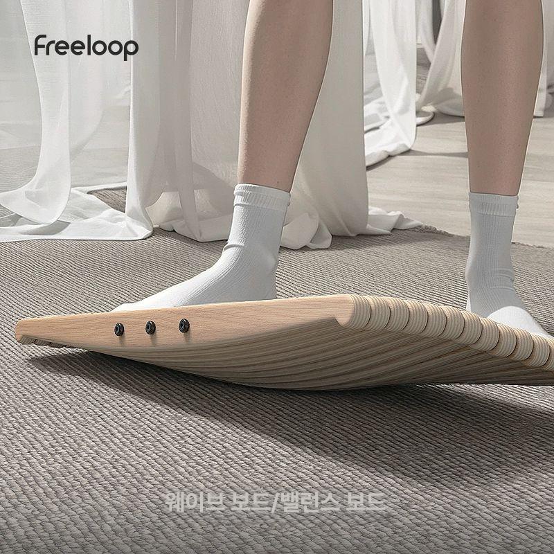 밸런스 보드 연습 제품 요가 감각 스트레칭 서핑연습 우드 나무색 운동기구 나무 훈련 코어 - 상세 이미지 3