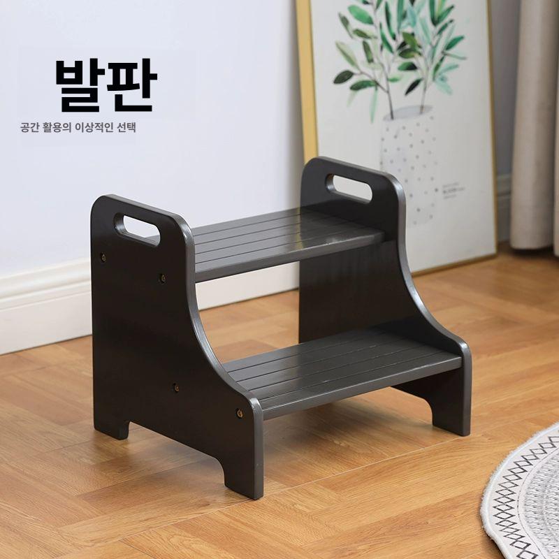 우드 디딤판 접이식 목재 데크 플랫폼 발코니 발받침 현관 발판계단 단차 간이 실내 - 상세 이미지 2
