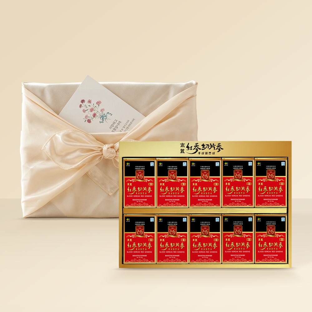 홍삼절편 고려 4년근 이상 인삼 부모님 선물세트(보자기포장+쇼핑백증정) 200g, 1개