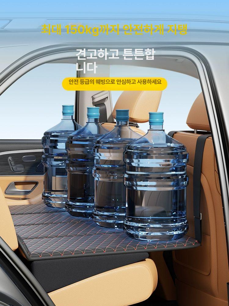 승용차 뒷좌석 평탄화 접이식 매트리스 여행 놀이방 발판 차박매트 차량 - 상세 이미지 4
