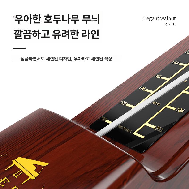 튜너 메트로놈 학원 태엽 클래식 우드그레인 연습 악기공용 리듬 기계식 - 상세 이미지 3