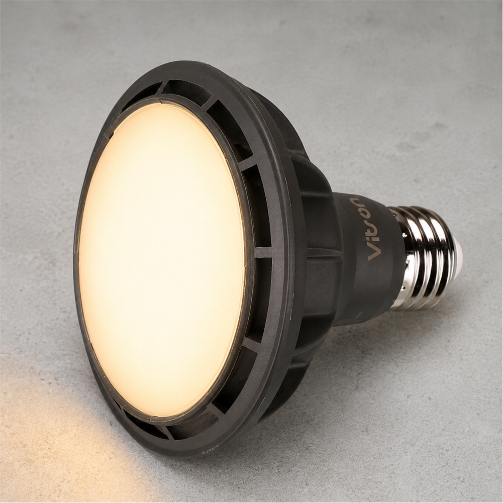 LED PAR30 램프 W1 블랙 확산형 15W 전구색 3000K 매장 레일 조명 비츠온 - 상품 이미지