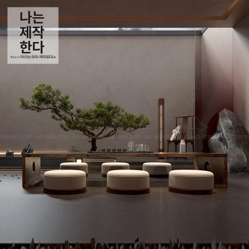 원목 좌식 다도상 접이식 테이블 일본식 다다미 거실 좌탁 카페용 찻상 - 상세 이미지 5