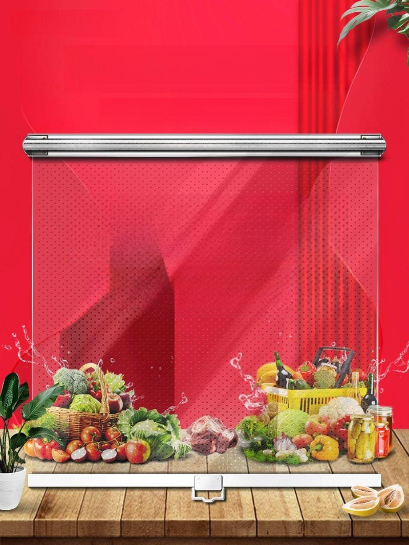 에어커튼 가림막 냉장고 가리개 비닐 롤스크린 블라인드 롤러 냉기차단 투명커튼 - 상품 이미지