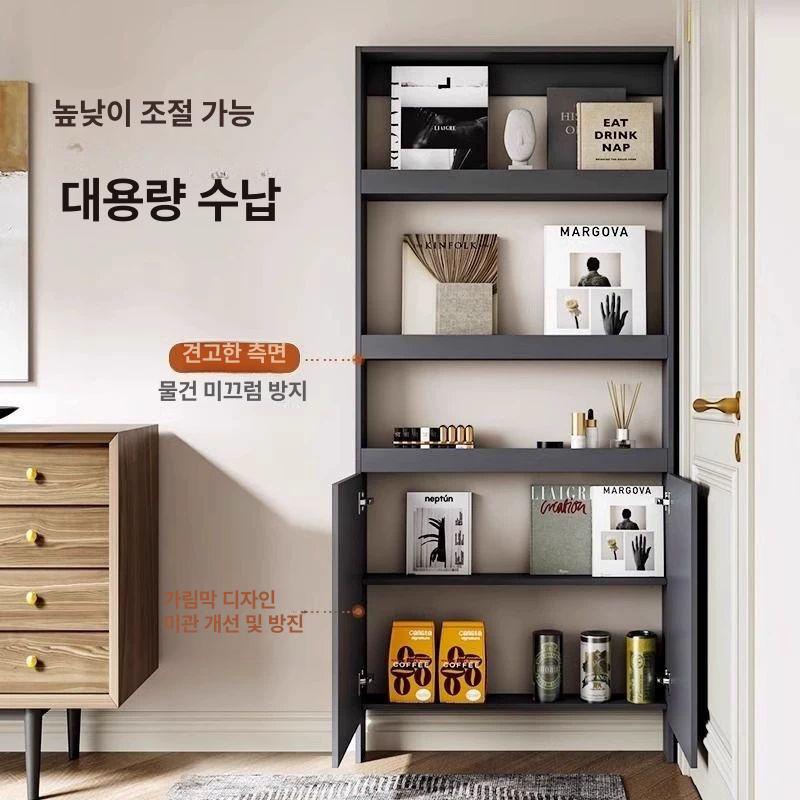 벽장 문뒤선반 다용도 책장 공간 정리 틈새장 초박형 브라켓 틈새책꽂이 선반장 - 상세 이미지 4