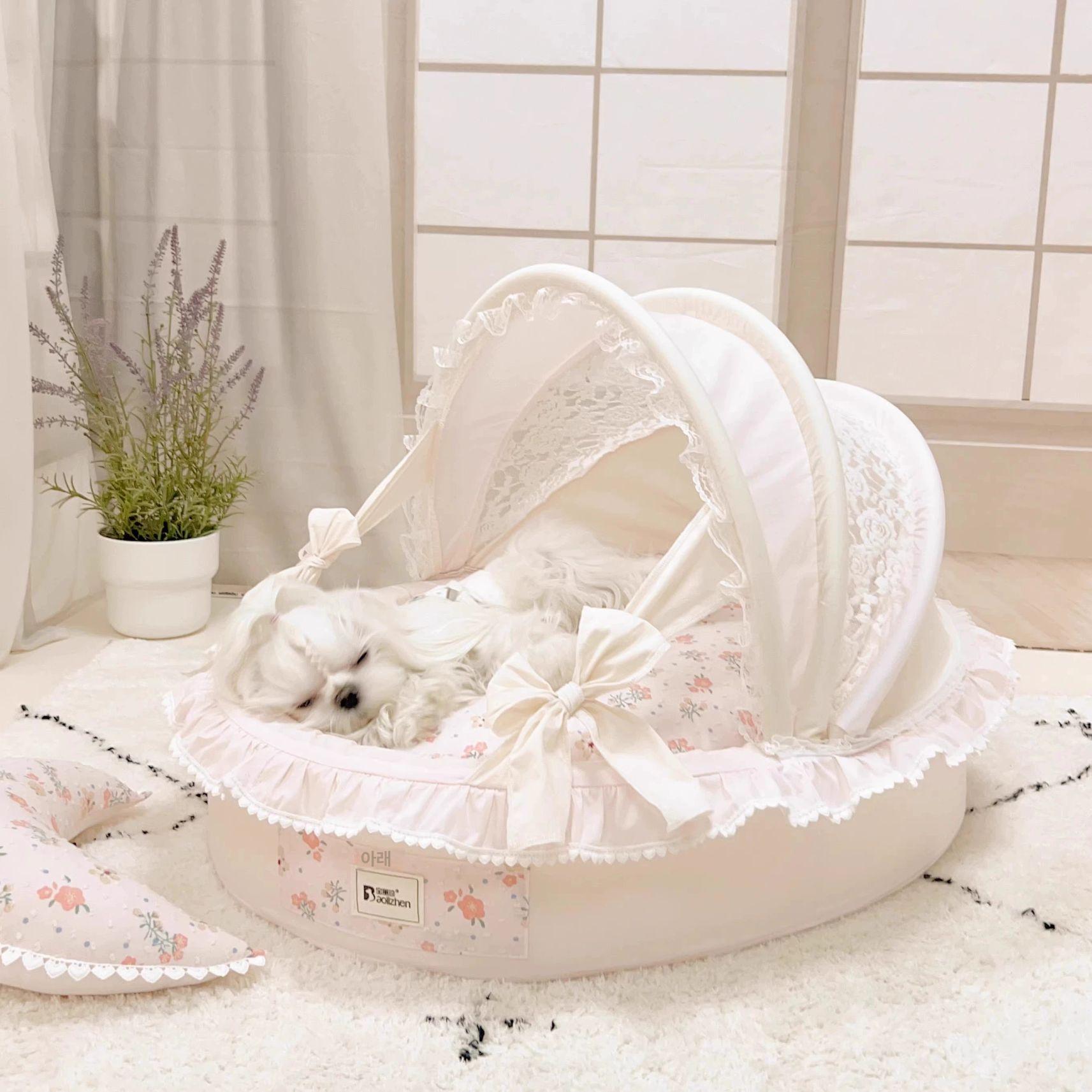 강아지 고양이 텐트 침대 쿠션 애완동물 포토존 숨바 하우스 방석 - 상세 이미지 2