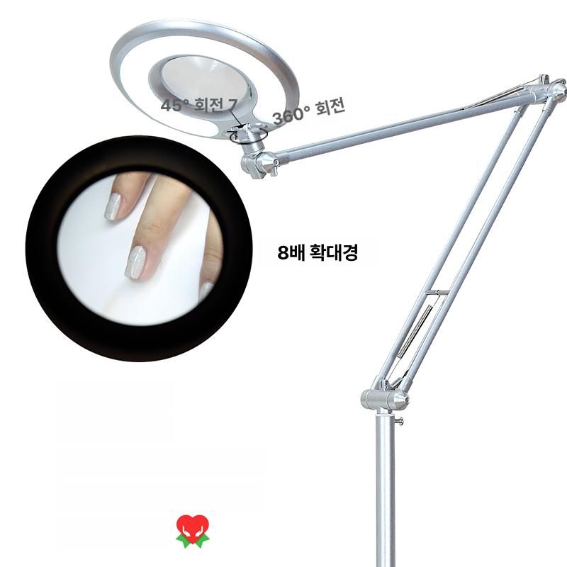 속눈썹 연장 미용 스탠드 링라이트 타투 조명 피부관리 네일 작업용 LED등 - 상세 이미지 5