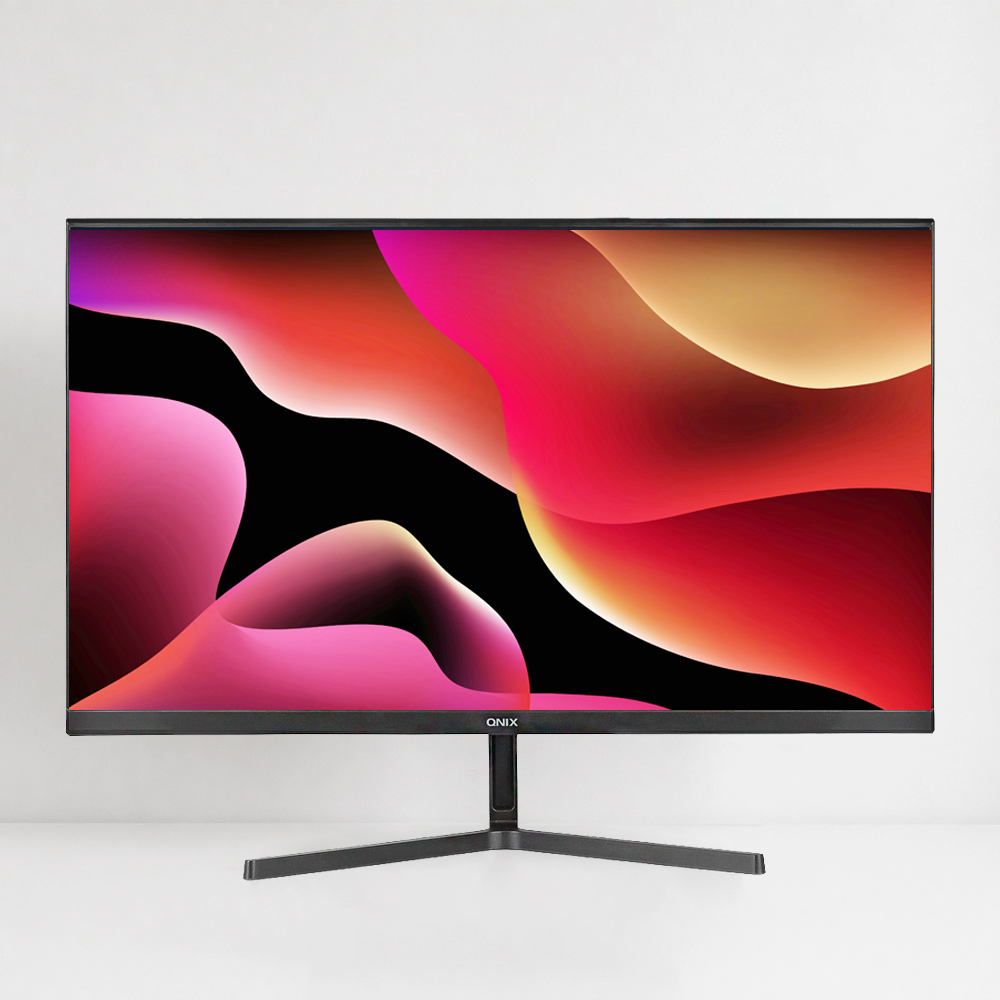 큐닉스 QX27D REAL 100 IPS PRO 블랙 무결점 사무용 CCTV 모니터 - 상품 이미지