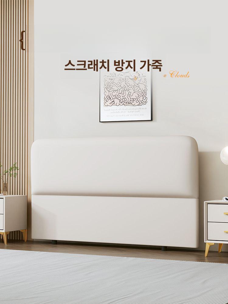 퀸 침대 헤드보드 등받이 프레임 머리판 대형 벽면 수납 디자인 - 상세 이미지 2