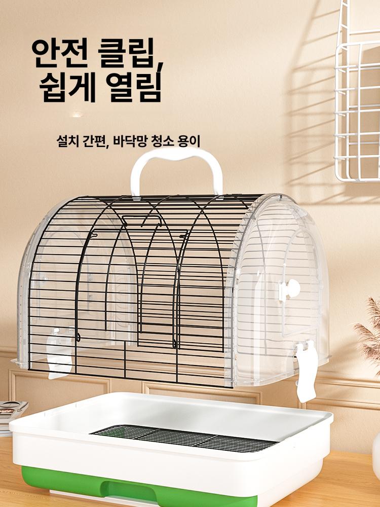 케이지 이동장 투명 외출용 앵무새 새 새장 가방 고양이 기내용 백팩 대형 반려동물 - 상세 이미지 3