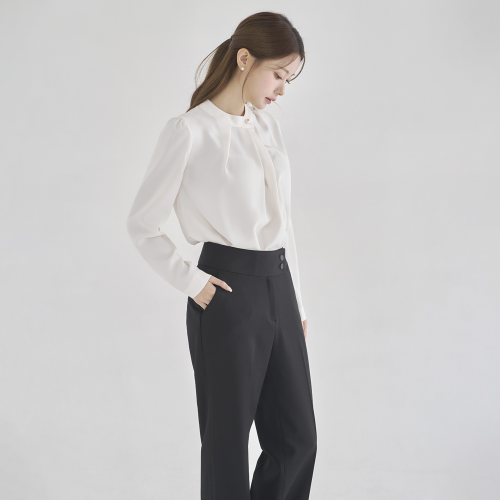 여성 정장 바지 일자핏 팬츠 슬림 [헬로우] 이미지 6