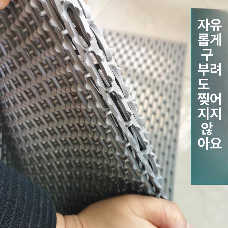 고무매트 미끄럼방지 논슬립 욕실 주방 식당 공장 내구성 강화 방수 안전패드 그레이 - 상세 이미지 3
