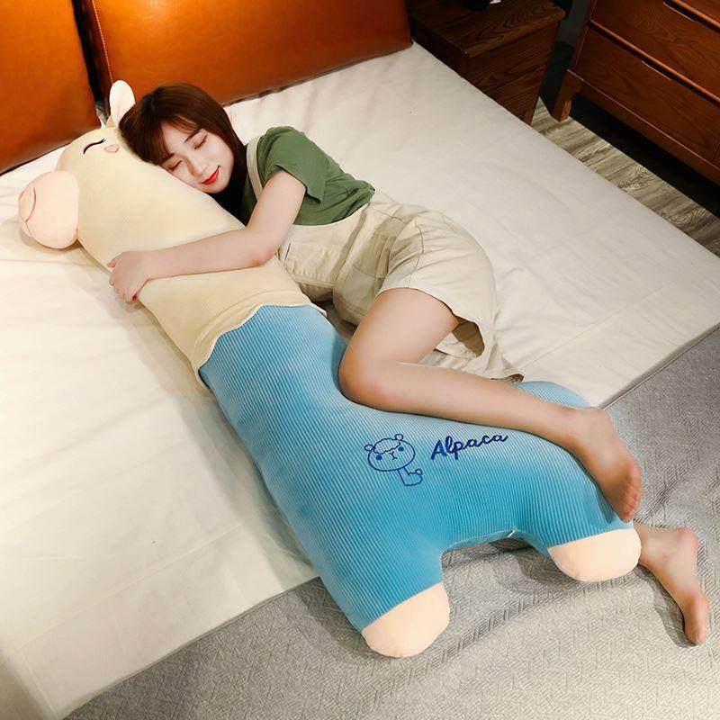알파카 롱쿠션 수면베개 대형 안고자는베개 휴식 침실용품 캐릭터 인형 - 상세 이미지 2