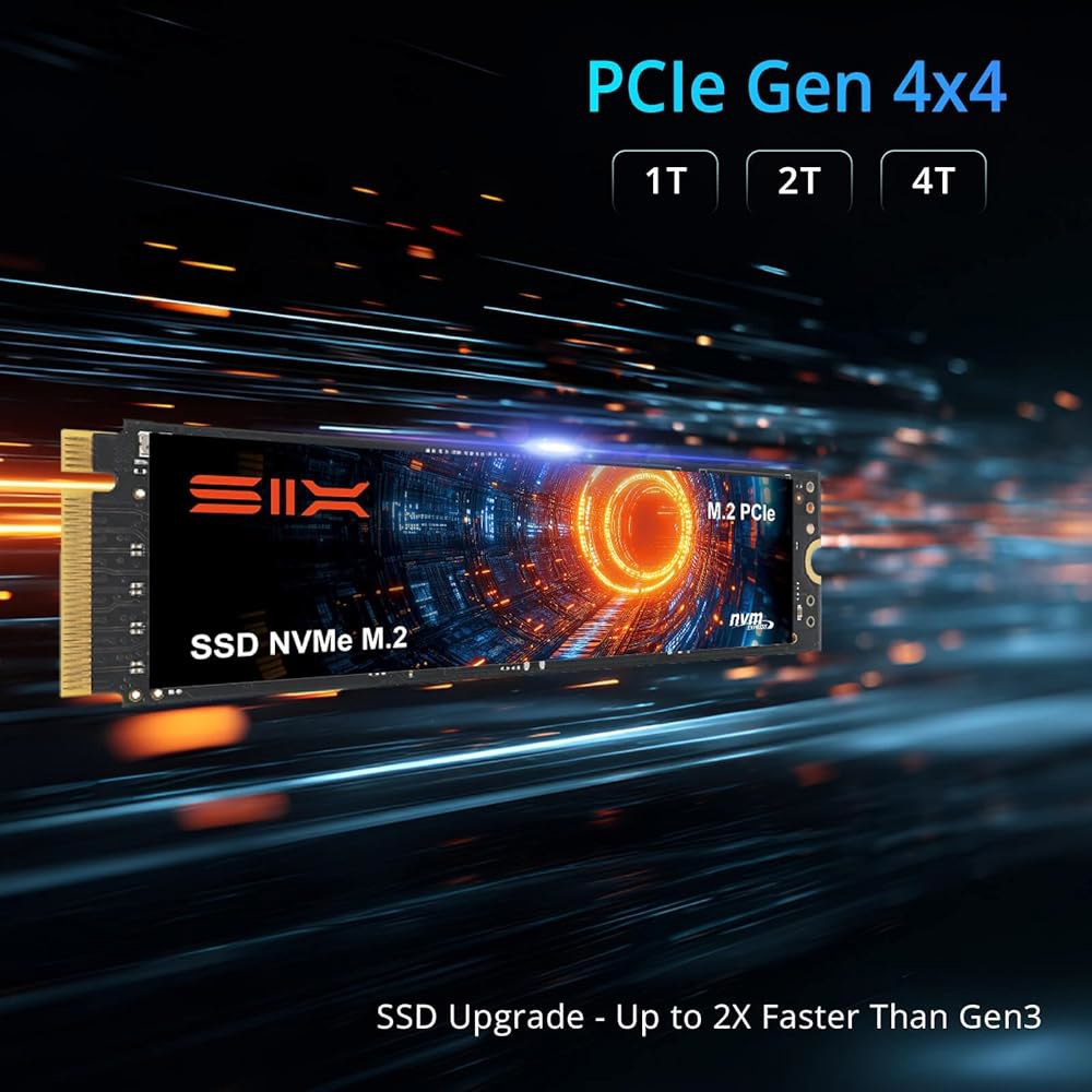 6개의 NVME M.2 SSD PCIe 4.0-1TB m.2 2280 SSD, 게임용 PS5 메모리 스토리지 확장 시 최대 7350MB/s 1TB 읽기, 노트북 데스크탑 PC용 - 상세 이미지 3