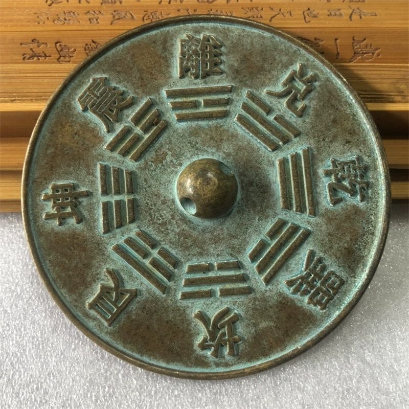 청동 부조 거울 벽거울 빈티지 엔틱 감성 현관 거울 인테리어 레트로 감성 벽면 장식용 - 상세 이미지 3