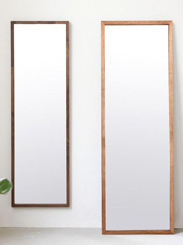 원목 전신거울 스탠드 벽걸이겸용 대형 직사각형 레트로 인테리어 거실 현관 의류매장 - 상세 이미지 5