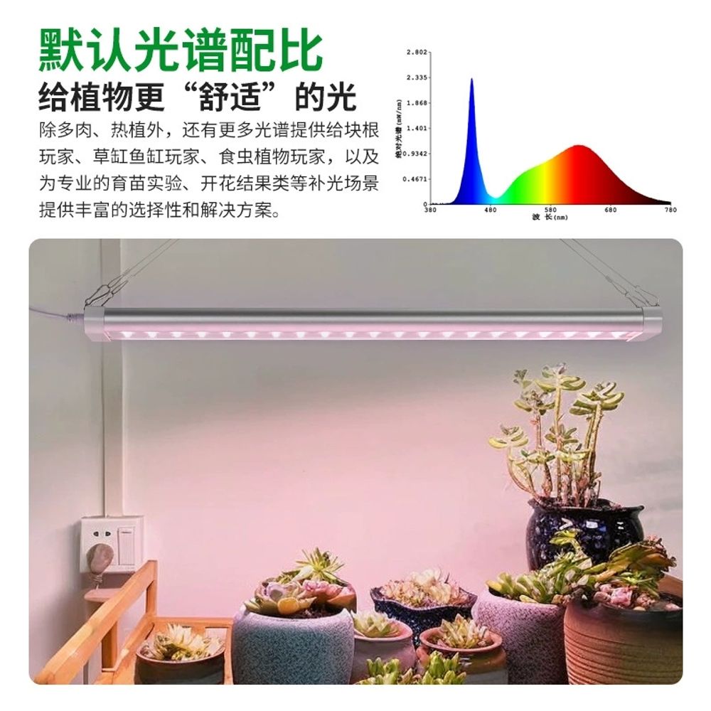 led 성장등 홈가드닝 식물등 식집사 생장 케이블 광합성 재배 화초 실내 클램프 - 상세 이미지 4