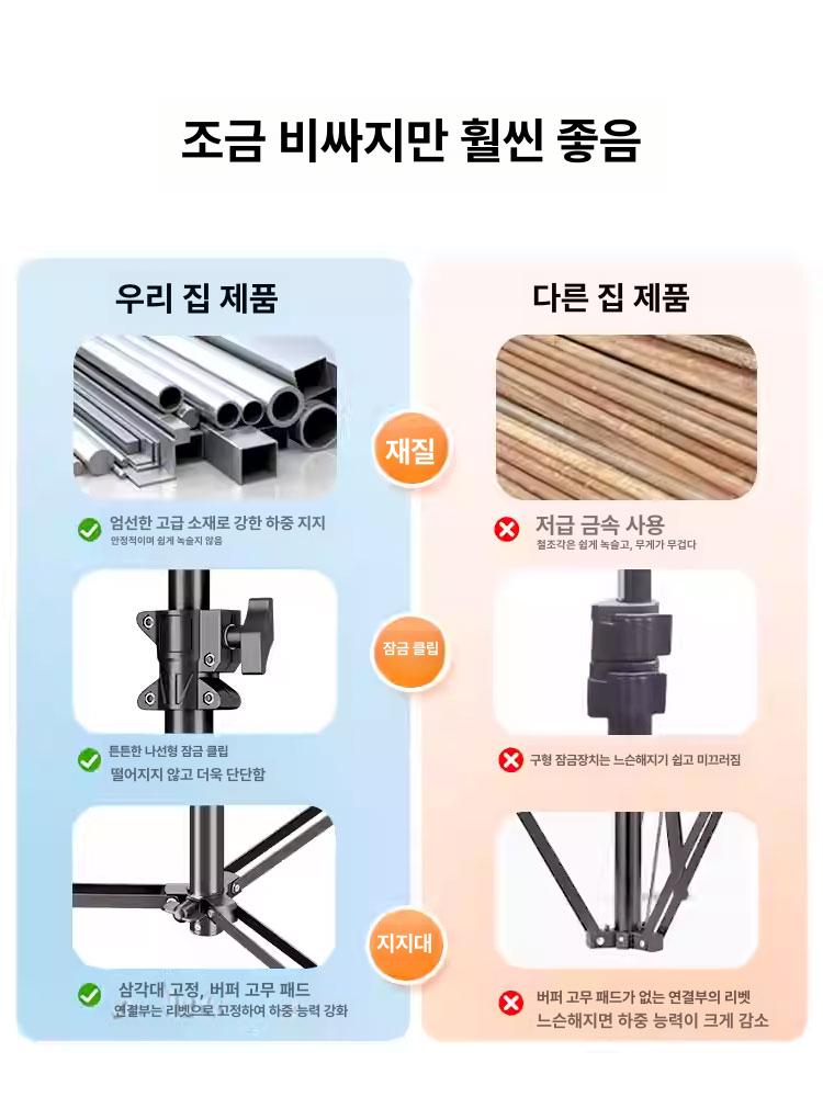헤비듀티 초고카메라위치삼각대 카메라삼각대 항공샷 고공 거치대 경기용 미터 - 상세 이미지 3