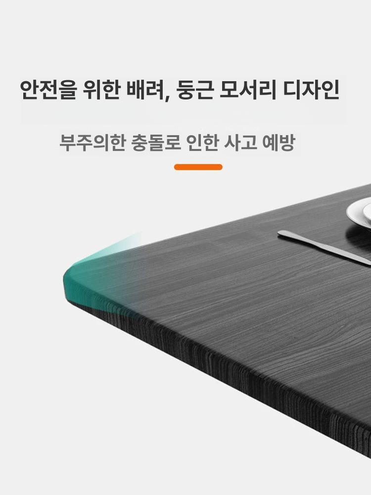테이블 원형식탁 탁자 주방 원탁 이동식식탁 접이식식탁 업소용 확장 밥상 야외 - 상세 이미지 3