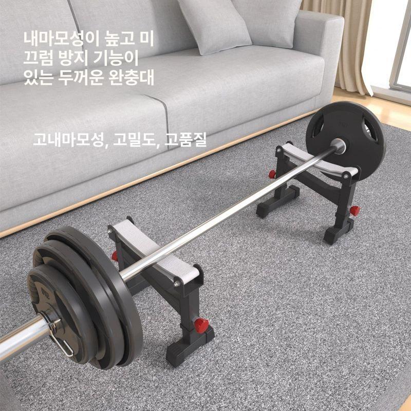 바벨 거치대 데드랙 슬링랙 역기봉 정리대 홈짐 크로스핏 바벨랙 블랙 - 상세 이미지 3