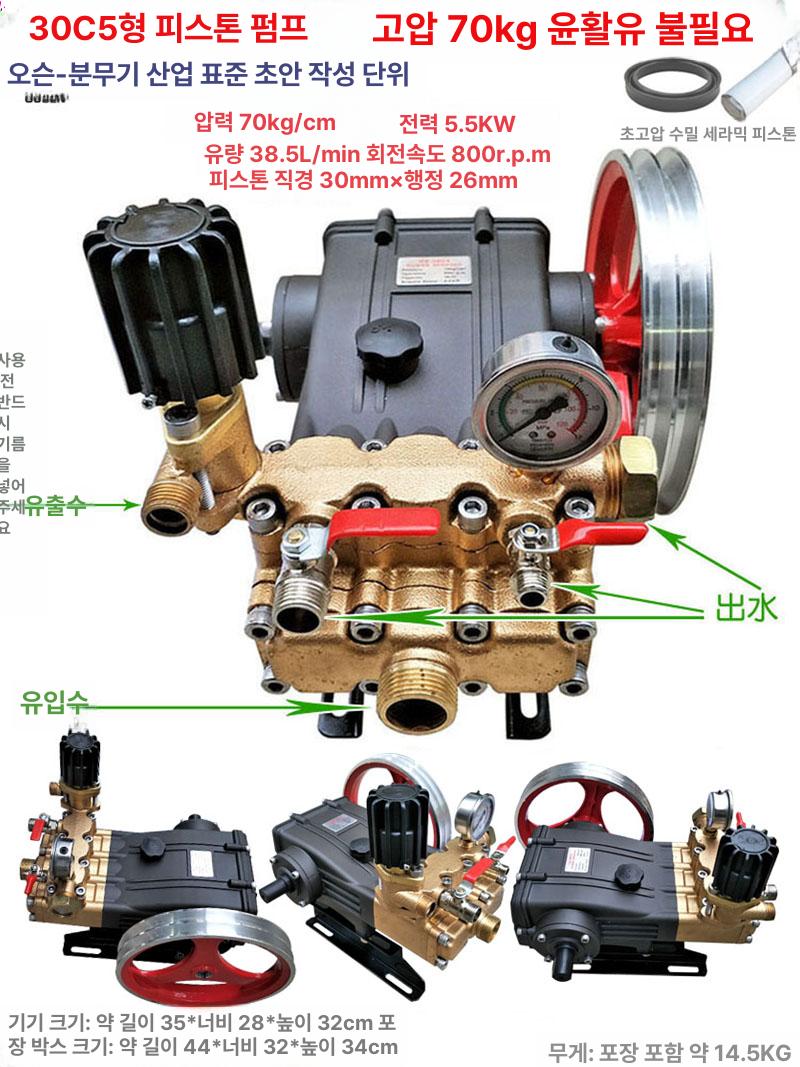 고압 동력 농약 분무기 전동 모터식 펌프 조절 살포기 농사용 압축 분사 - 상세 이미지 2
