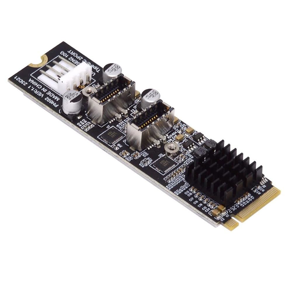 ChenYang M.2 NVME NGFF M-Key 1 전면 소켓 어댑터 메인보드 Type-E 2 3.1 연장 to 패널 헤더 USB 1 USB 3.0 20Pin/USB 3.1 T - 상품 이미지