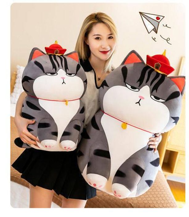 쿠션 대형고양이인형 애착 인테리어 선물 봉제인형 베개형 모찌인형 포근한 발바닥 - 상세 이미지 3