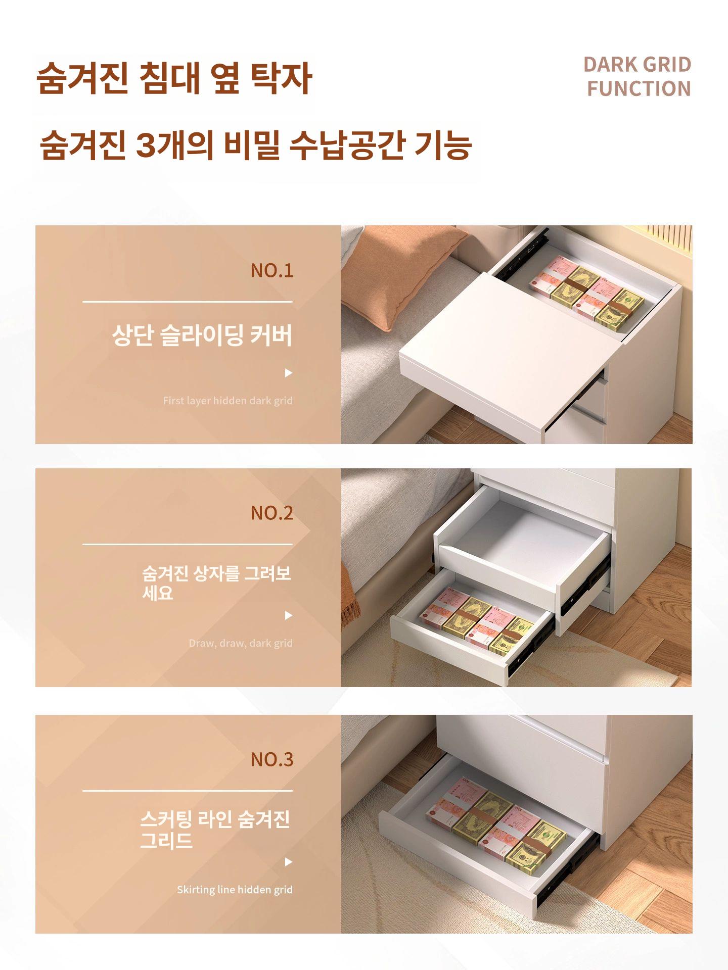 스마트 금고 서랍 캐비닛 디지털 키패드 전기 암호 방지 지문잠금 전자 안전 캐비넷 - 상세 이미지 3