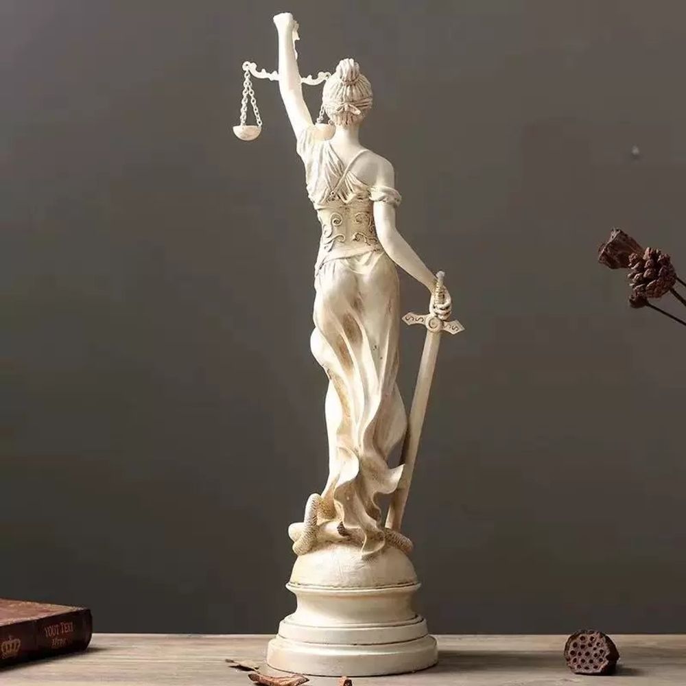 변호사 여신상 개업선물 서재 정의의 조각상 엔틱 장식품 소품 개업축하 피규어 데코 - 상세 이미지 5
