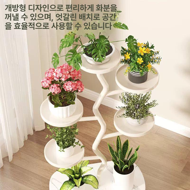 다층식물선반 거실발코니 수직정렬 다육이 화분수납 인테리어 스탠드형 진열대 - 상세 이미지 5