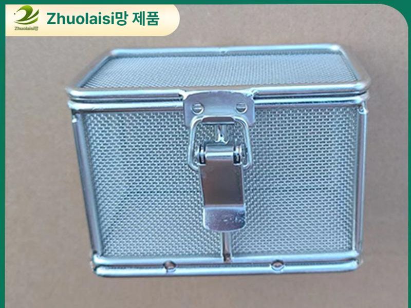 사각 채반 스텐망 스텐 바구니 체망 망 바스켓 청소바구니 스텐바구니 - 상세 이미지 4
