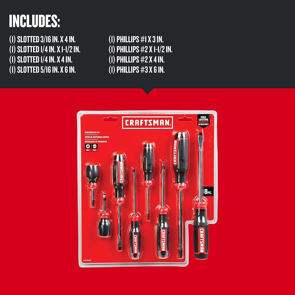 크래프트 드라이버 세트, 바이 머티리얼, 8피스 세트 (CMHT65075N) 3 New Version - 상세 이미지 2