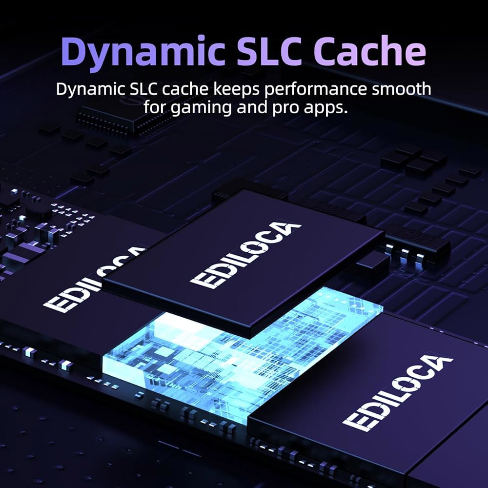 Ediloca EN600 PRO SSD 512GB PCIe 3.0 Gen 3x4, NVMe M.2 2280, 최대 3000MB/s, 내장 솔리드 스테이트 드라이브, SLC 캐시 - 상세 이미지 3