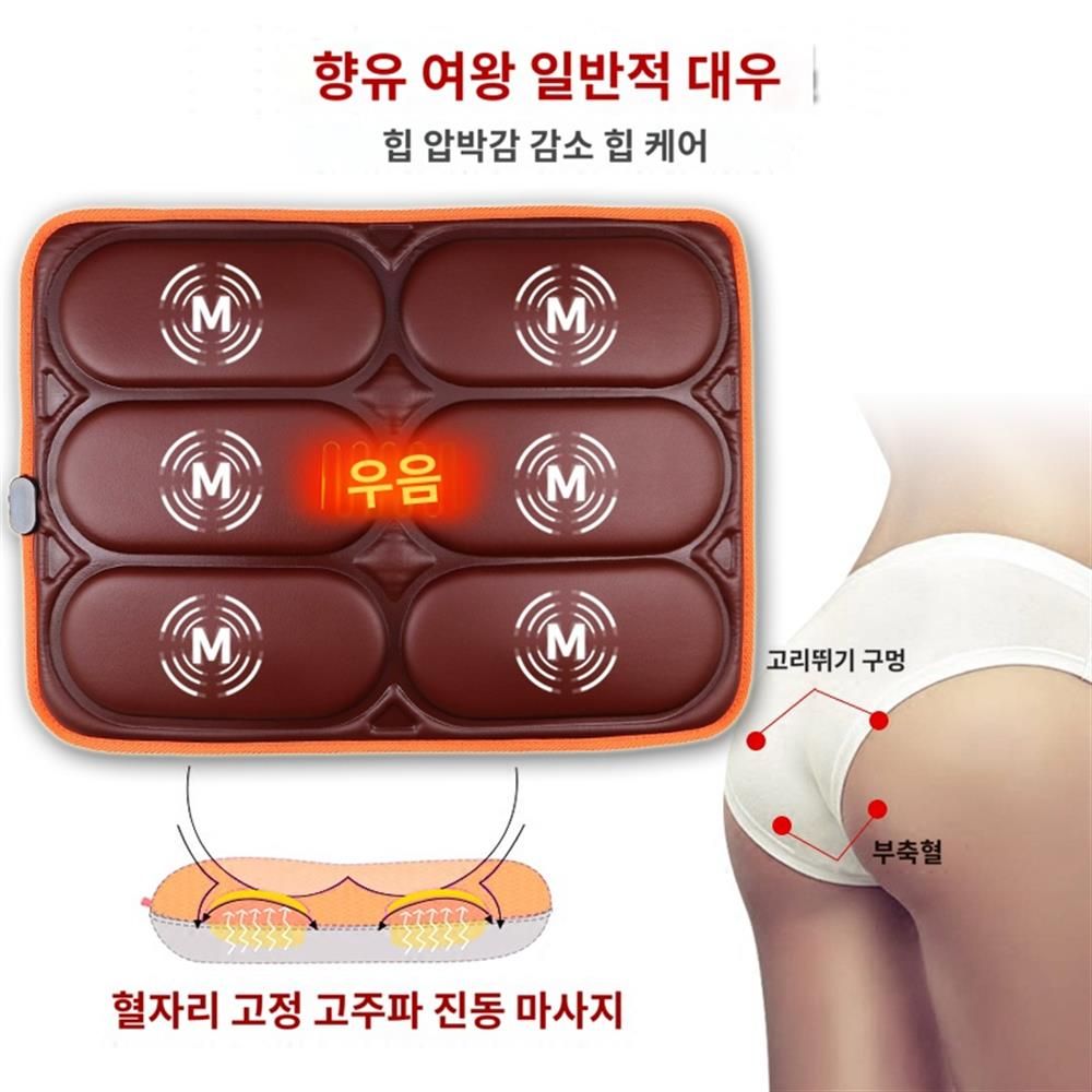 롤링 차량용 안마기 자동차 허리 시트 마사지기 쿠션 골반 엉덩이 여름 경추 통기성 - 상세 이미지 2