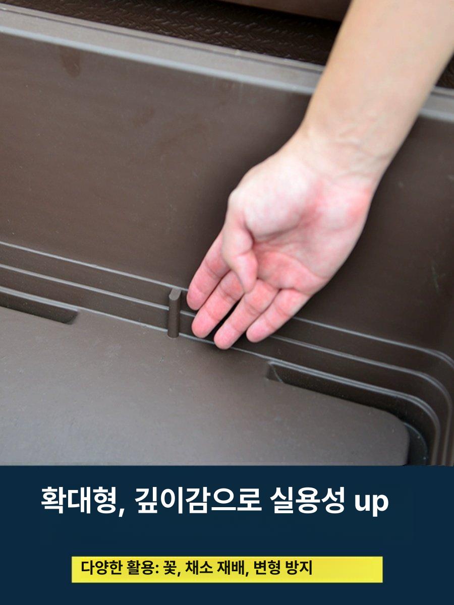 야외용 대형 분재화분 인쇄 플라스틱 가드닝 다육 도자기 빈티지 묘목 구멍 있는 옹기 - 상세 이미지 2