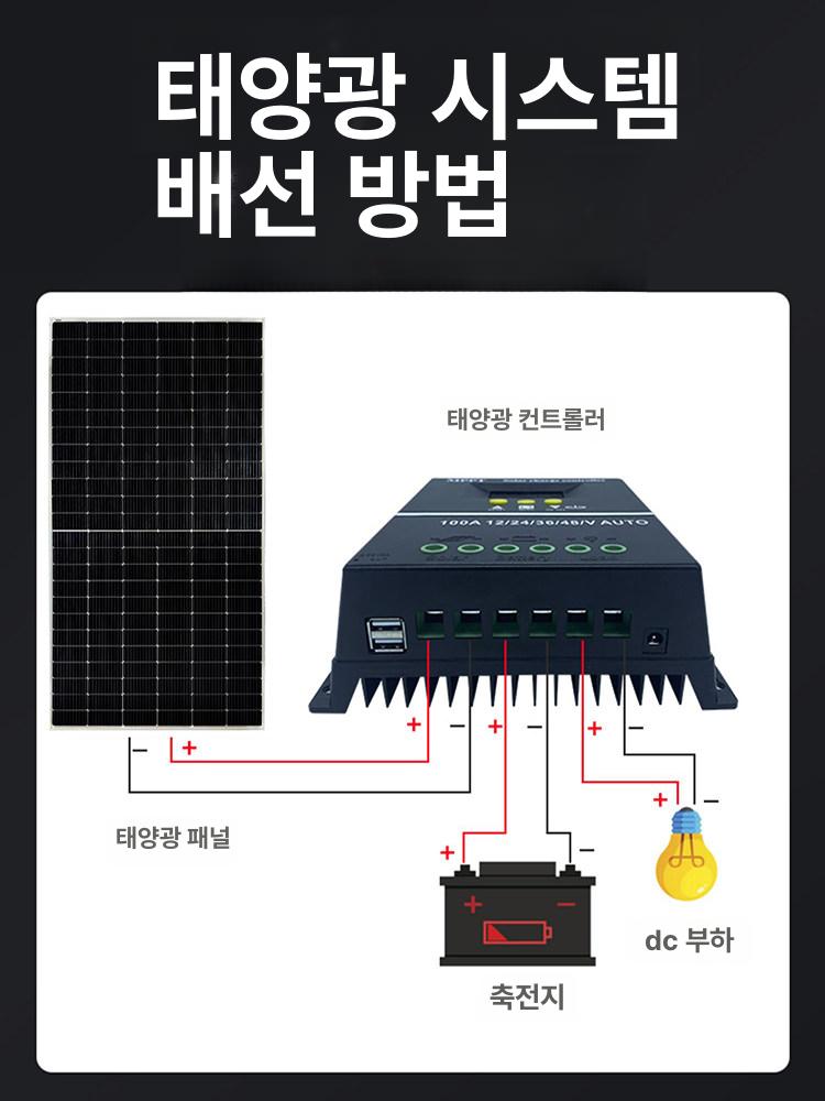 태양광 충전 컨트롤러 다양한 전압 48V 60A 80A 호환 독립형 시스템 모듈 - 상세 이미지 3