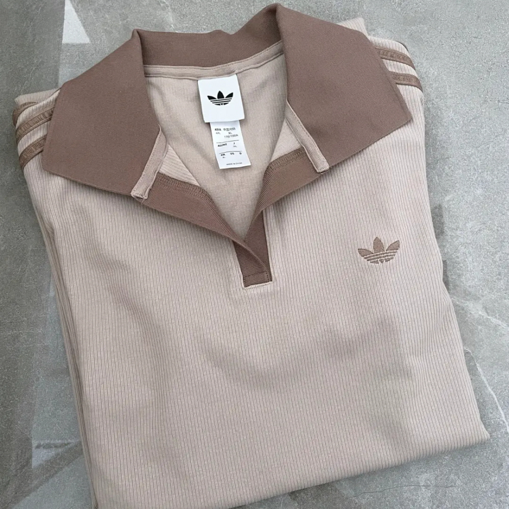 아디다스 오리지널 3S 폴로 카라 롱 원피스 브라운 KY5699 이미지 8