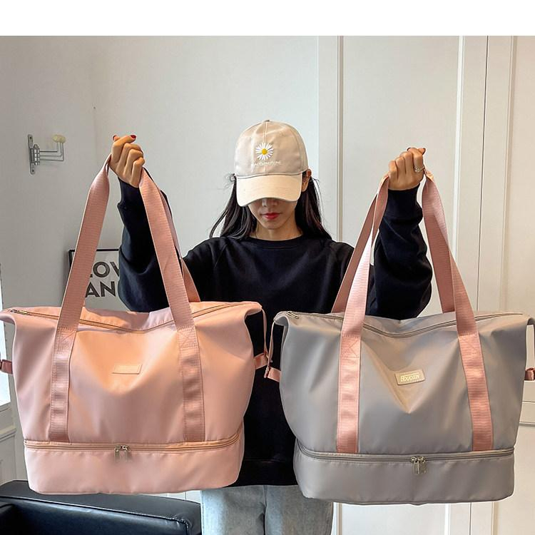 접이식 여행용 가방 바퀴 바퀴형 탈부착 가벼운가방 결합백 천 대용량 - 상품 이미지